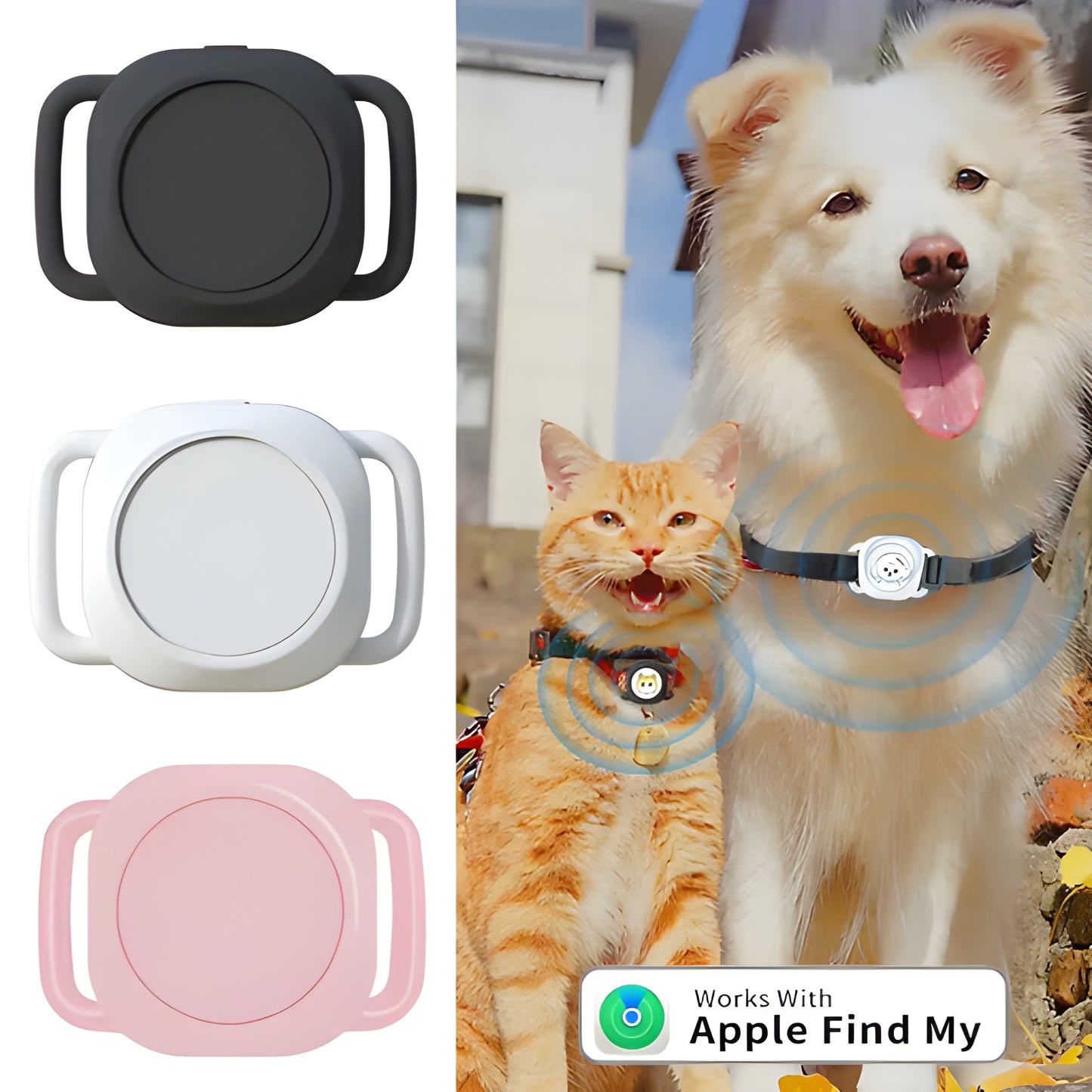 Localizzatore GPS per Cani e Gatti – Compatibile con Apple Find My e Bluetooth