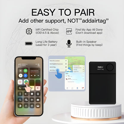Smart Card Tracker per Portafoglio – Compatibile con Apple Find My