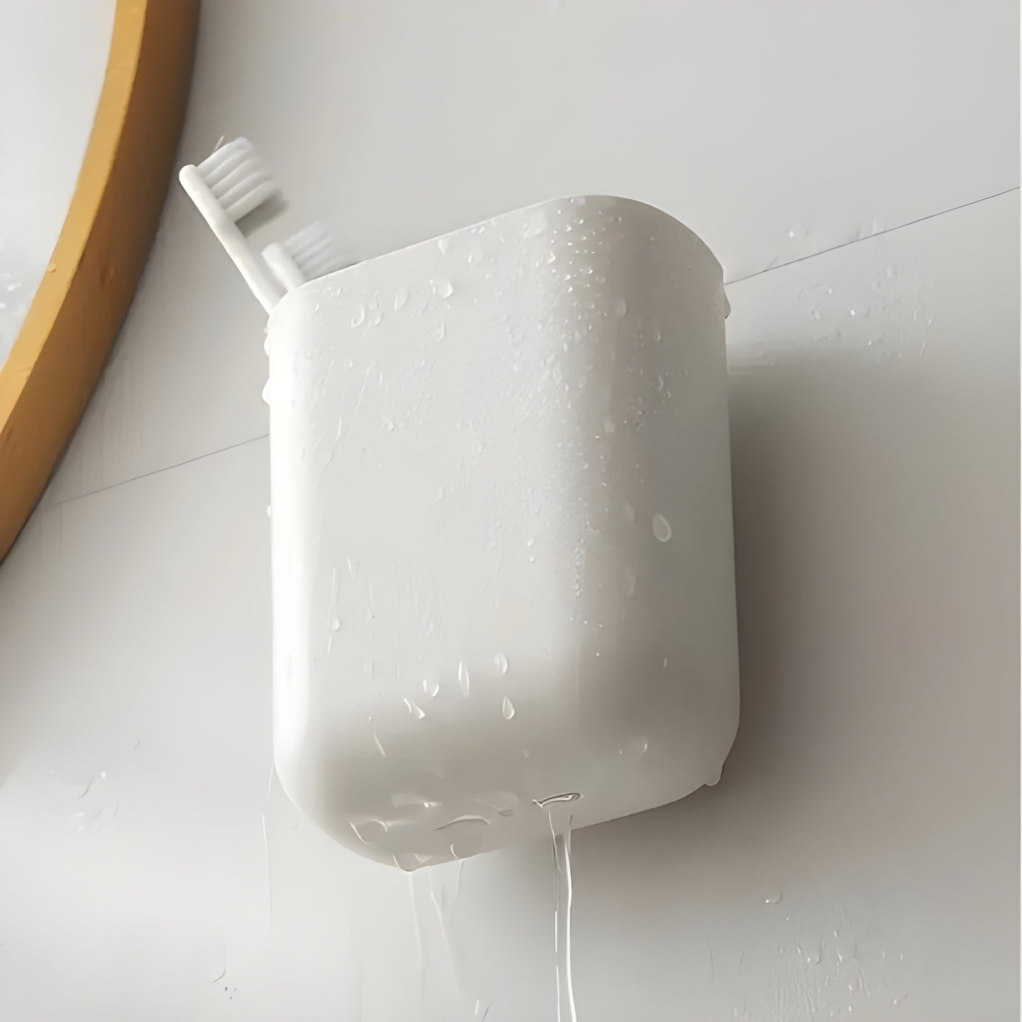 Organizer da Bagno a Parete – Porta Spazzolini e Dentifricio