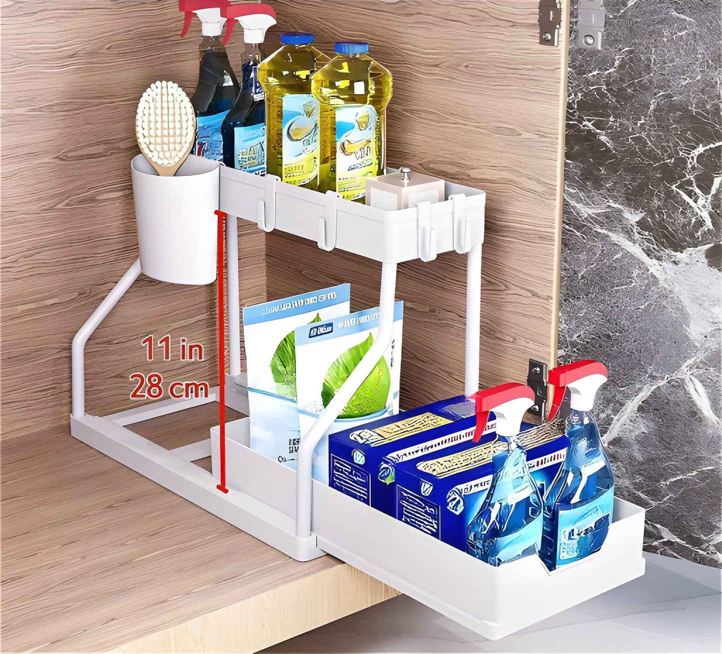 Organizer Sottolavello – Multipurpose Storage Rack