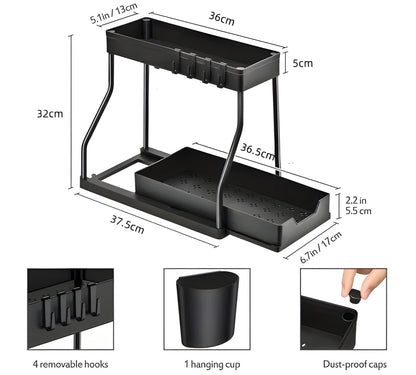 Organizer Sottolavello – Multipurpose Storage Rack